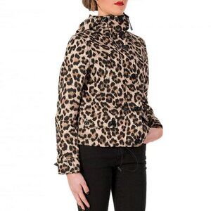 Michael Kors Leopard Print Hooded Jacket - Size  XS
